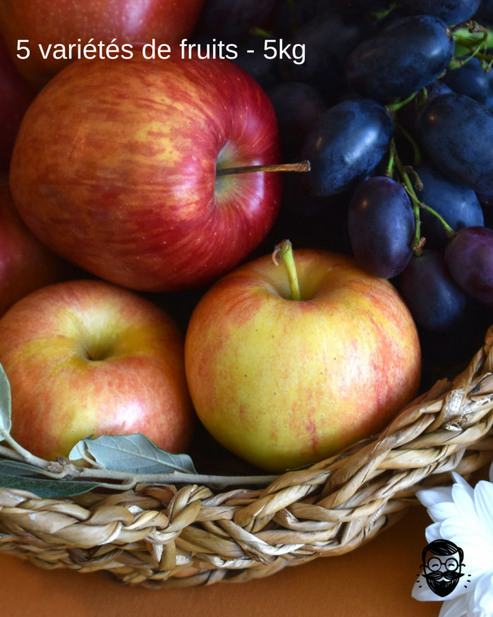 Corbeille de fruits - 5 variétés - 5kg